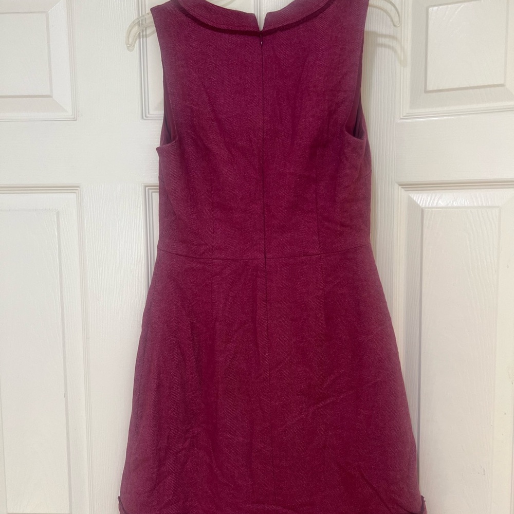 Banana Republic Herringbone Fringe 6 Wool blend office work Sheath‎ Dress smart - Picture 4 of 10